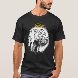 Duitse Wirehaire Pointer met Kroon T-shirt