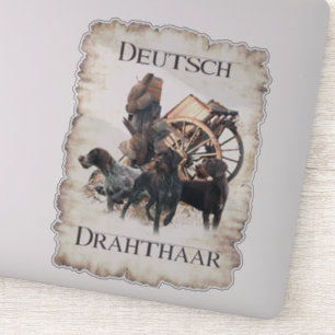 Duitse Wirehaire Pointer sticker