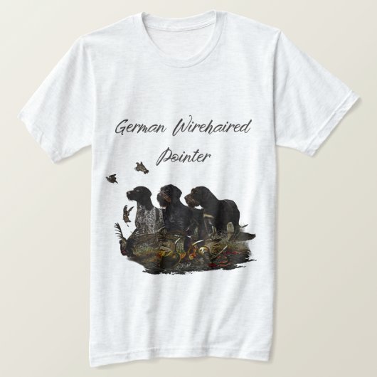 Duitse Wirehaire Pointer T-Shirt (Design voorkant)