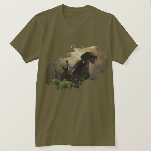 Duitse Wirehaire Pointer T-Shirt (Design voorkant)