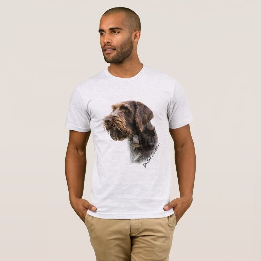 Duitse Wirehaire Pointer T-Shirt (Voorkant volledig)