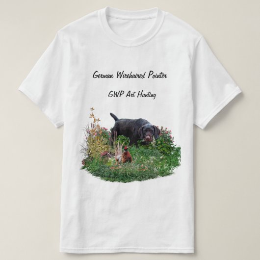 Duitse Wirehaire Pointer T-Shirt (Design voorkant)