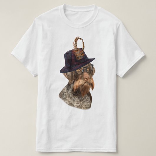 Duitse Wirehaire Pointer T-Shirt (Design voorkant)