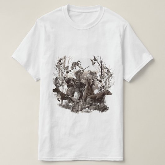 Duitse Wirehaire Pointer T-Shirt (Design voorkant)