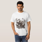 Duitse Wirehaire Pointer T-Shirt (Voorkant volledig)