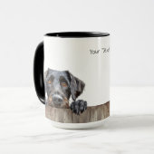 Duitse Wirehaired Pointer Dog Mok (Voorkant links)