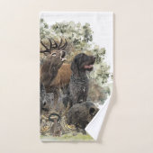 Duitse wirehaired pointers, De passie voor de jach Bad Handdoek (Handdoek)