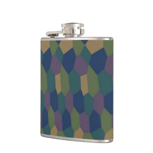Duitse WWWI Lozenge Camouflage Flask 2 Heupfles