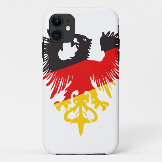 Duitse zwarte adelaar Case-Mate iPhone case (Achterkant)