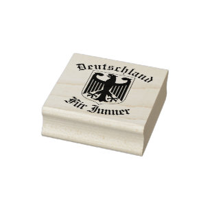 Duitse zwarte adelaar vlag, Deutschland voor altij Rubberstempel