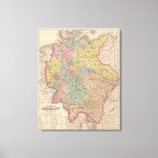 Duitsland 15 canvas afdruk (Voorkant)