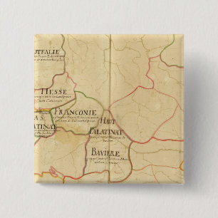 Duitsland 16 vierkante button 5,1 cm