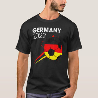 Duitsland 2022 Soccer Team German Flag Mannen Boys T-shirt