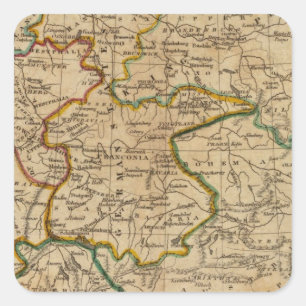 Duitsland 29 vierkante sticker