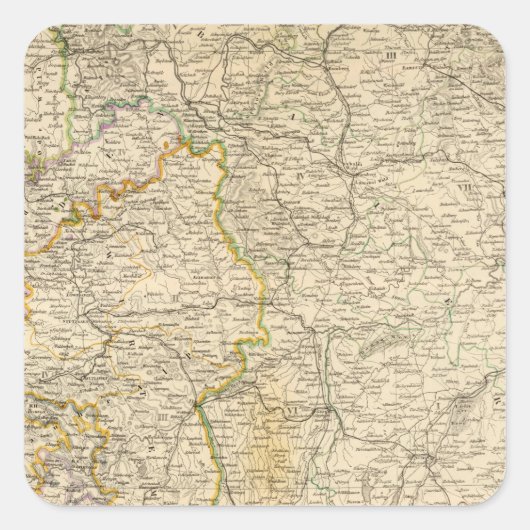 Duitsland 2 vierkante sticker (Voorkant)