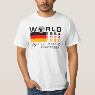 Duitsland 3 maal wereldkampioenschap kampioenen T- T-shirt