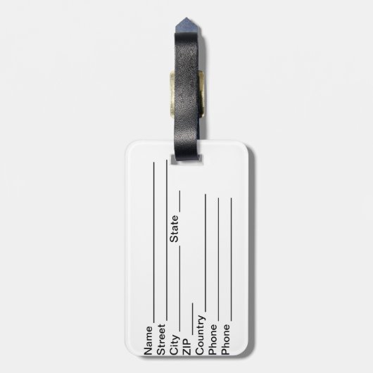 Duitsland Bagagelabel (Achterkant verticaal)