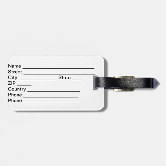 Duitsland Bagagelabel (Achterkant horizontaal)