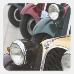 Duitsland, Bayern-Beieren, München. BMW Welt Car  Vierkante Sticker