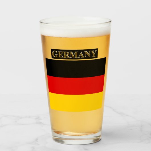 DUITSLAND BEER GLAS (Voorkant gevuld)