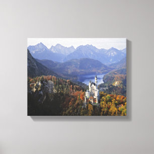 Duitsland, Beieren, Neuschwanstein Castle. Koning Canvas Afdruk
