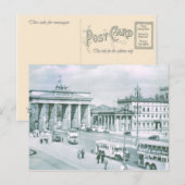  Duitsland, Berlijn Brandenburgse poort Briefkaart (Voorkant / Achterkant)