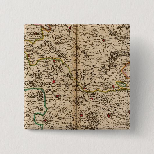 Duitsland bossen vierkante button 5,1 cm (Voorkant)