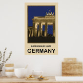 Duitsland Brandenburgse poort Poster (Keuken)