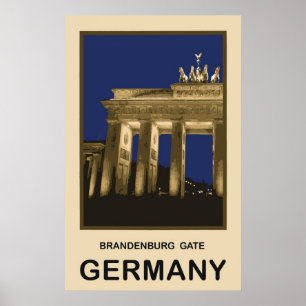 Duitsland Brandenburgse poort Poster