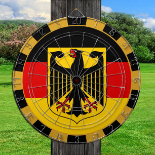 Duitsland dartboard en Duitse vlag/spelraad Dartbord