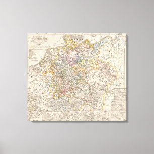 Duitsland destijds de 30-jarige oorlog canvas afdruk