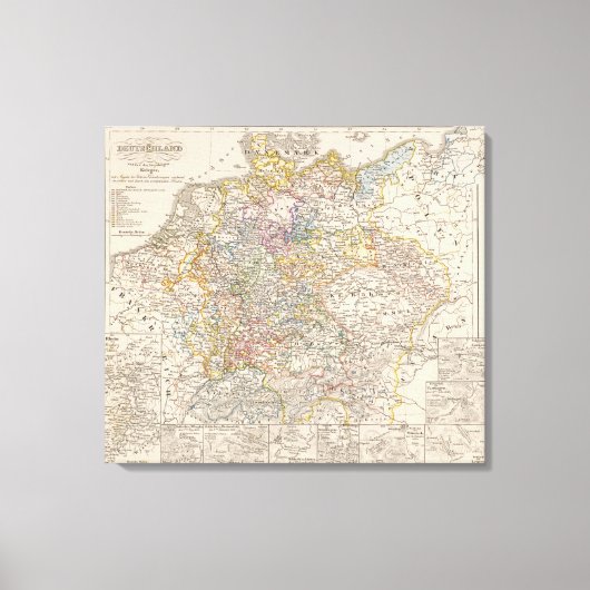 Duitsland destijds de dertig jaar oude oorlog canvas afdruk (Voorkant)