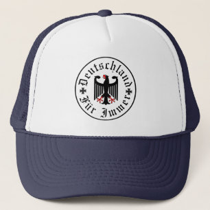 Duitsland/Deutschland Altijd/zwarte adelaar/ijzere Trucker Pet
