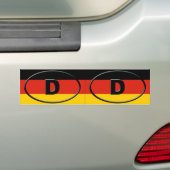 Duitsland - Deutschland - Europees ovaal Bumpersticker (Op auto)