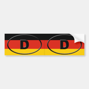 Duitsland - Deutschland - Europees ovaal Bumpersticker