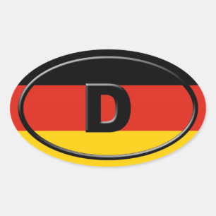 Duitsland - Deutschland - Europees Ovale Sticker