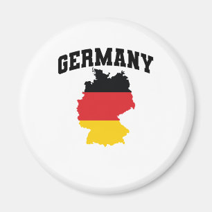 Duitsland Deutschland Karte mit Flagge Magneet