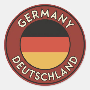 Duitsland, deutschland ronde sticker