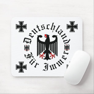 Duitsland/Deutschland Voor altijd/ zwarte adelaar/ Muismat