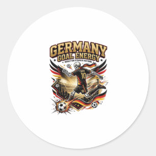 Duitsland Doel Energie Skelet Aanvaller Naties Vet Ronde Sticker
