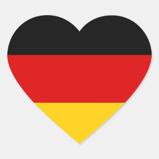 Duitsland - Duitse nationale vlag Hart Sticker