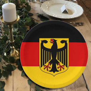 Duitsland, Duitse Vlaggenpartij, verjaardag /sport Papieren Bordje