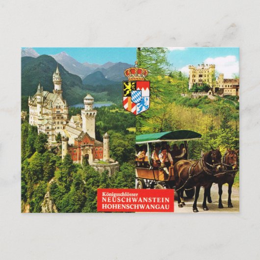  Duitsland,  duitsland, Neuschwanstein Briefkaart (Voorkant)