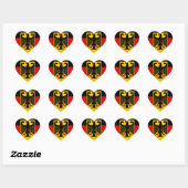 duitsland embleem hart sticker (Vel)