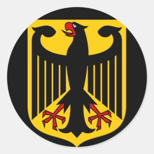 duitsland embleem ronde sticker