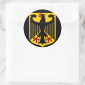 duitsland embleem ronde sticker (Tas)