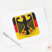 duitsland embleem vierkante sticker (Envelop)