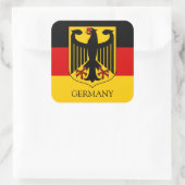 duitsland embleem vierkante sticker (Tas)