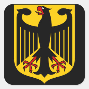 duitsland embleem vierkante sticker