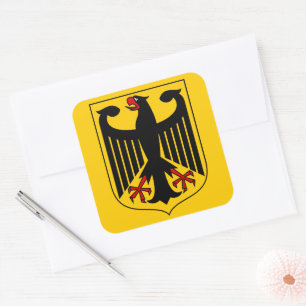 duitsland embleemsticker vierkante sticker